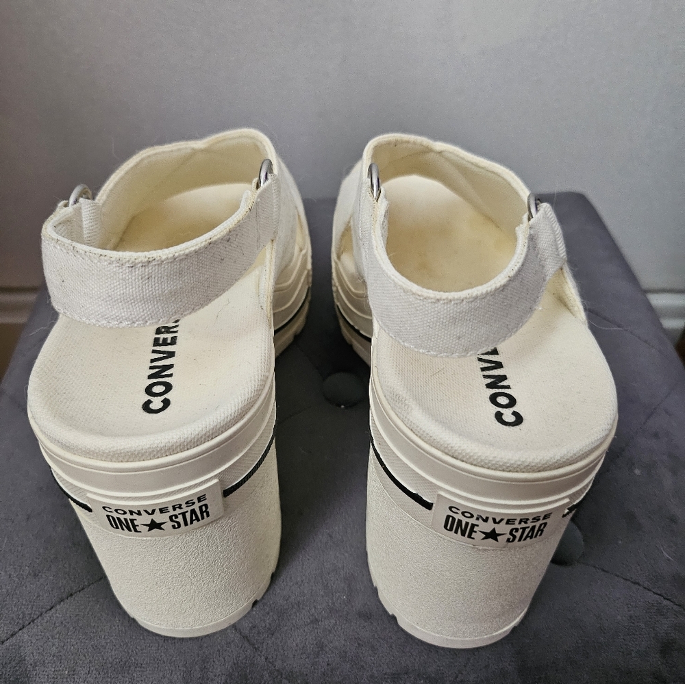 Converse One Star Boardwalk Strut Block Heel Platform Sandals size 9 - Picture 2 of 4